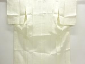 アンティーク　本麻透かし織流水に草葉模様長襦袢